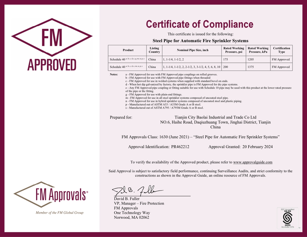 FM Approvals